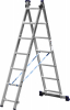 Лестница СИБИН универсальная, двухсекционная, 7 ступеней, макс. высота 308 см 