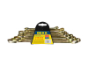 Набор DEXX: Ключи комбинированные гаечные, желтый цинк, 8-22мм, 8шт от компании ПРОМАГ