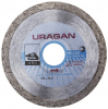 Алмазный диск 115х22,2х1,9мм URAGAN сплошной, влажная резка плитки, мрамора, керамогранита 