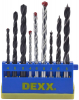 Набор DEXX: Сверла комбинированные, по металлу d=4-6-8мм, по дереву d= 4-6-8мм, по кирпичу d=4-6-8мм