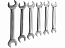 Набор ЗУБР "ПРОФИ": Ключи гаечные рожковые, Cr-V сталь, хромированные, 8х19мм, 6шт