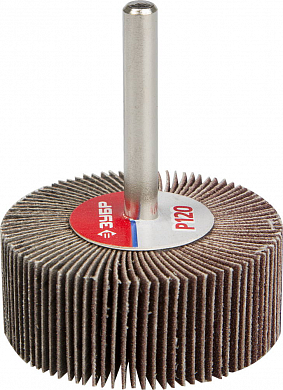 Круг шлифовальный лепестковый на шпильке мм ЗУБР 36601-120 фото
