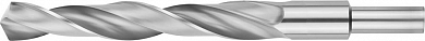 Сверло ЗУБР "МАСТЕР" по металлу с цилиндрическим хвостовиком, сталь Р6М5, винтовой прокат, D 19.0мм,