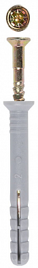Дюбель-гвоздь ЗУБР "МАСТЕР" полипропиленовый, потайный бортик, 6 x 50 мм, 7 шт