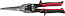 Ножницы по металлу прямые удлинённые ЗУБР 290мм, прямой проходной рез, Cr-MO, режущая способность: х