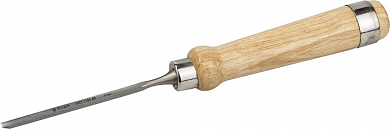 Стамеска-долото ЗУБР "ЭКСПЕРТ" полукруглая с деревянной ручкой, хромованадиевая сталь, 6мм от компании ПРОМАГ