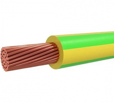 Провод силовой ПУГВнг(А)-LS 1х6 желто-зеленый