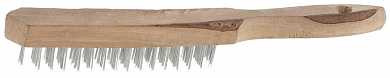 Щетка ТЕВТОН стальная с деревянной рукояткой, 5 рядов от компании ПРОМАГ