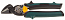 Ножницы-мини по тверд металлу KRAFTOOL "Uni-Kraft" 180мм, правые, с двойн рычаж передач,Cr-MO,двухко
