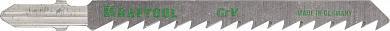 Полотна KRAFTOOL, T101D, для эл/лобзика, Cr-V, по дереву, ДСП, ДВП, чистый рез, EU-хвост., шаг 4мм,  от компании ПРОМАГ
