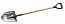 Лопата ЗУБР "МАСТЕР" БЕРКУТ штыковая, деревянный черенок из ясеня, пластиковая рукоятка, 295х228х120