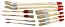 Набор STAYER Кисти "UNIVERSAL-STANDARD", светлая натур. щетина, деревян. ручки., плоские, круглые и 