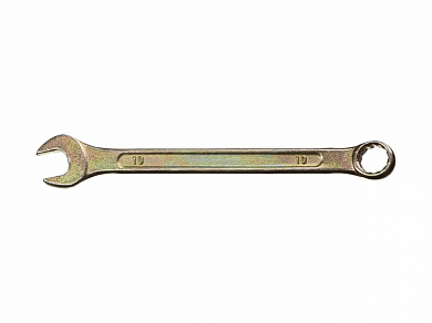 Ключ комбинированный гаечный DEXX, желтый цинк, 10 мм от компании ПРОМАГ