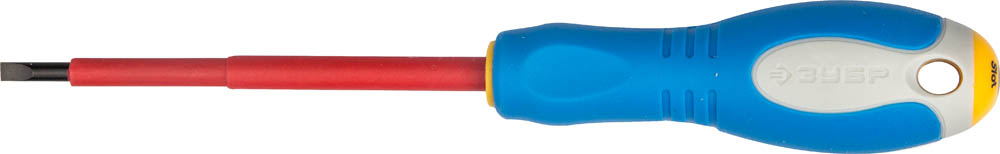 Отвертка SL 4.0х100мм ЗУБР диэлектрическая до 1000Вт,