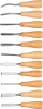 Набор DEXX: Стамески фигурные "МИНИ" с деревянной ручкой, 11шт от компании ПРОМАГ