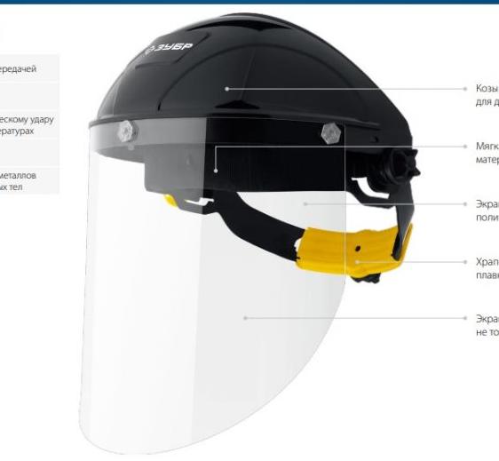 Новинка! Защитные лицевые щитки