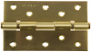 Петля универсальная ЗУБР "ЭКСПЕРТ", 2 подшипника, цвет мат. латунь (SB), с крепежом, 125х75х2,5мм, 2