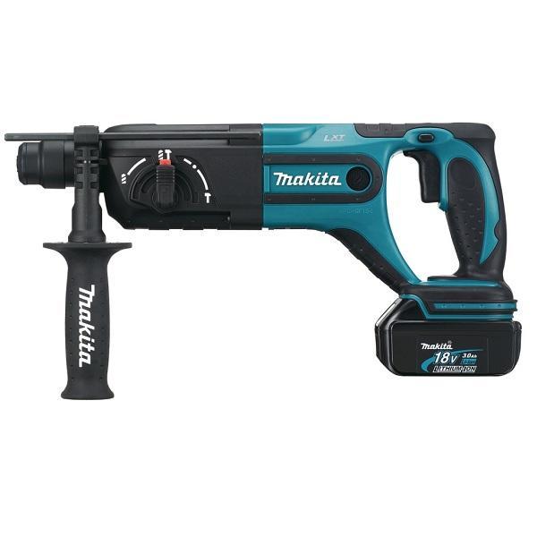 Makita Перфоратор ак,SDS+,18В,2х3АчLi-ion,3реж,1.9Дж,0-4000у\м,3.2кг,чем,подсветка