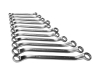 Набор ЗУБР "ПРОФИ": Ключ гаечный накидной изогнутый, Cr-V сталь, хромированный, 8х27мм, 11шт от компании ПРОМАГ