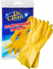 DR. CLEAN Хозяйственные резиновые перчатки жёлтые Размер M