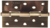 Петля универсальная ЗУБР "ЭКСПЕРТ", 2 подшипника, цвет ст. медь (AC), с крепежом, 125х75х2,5мм, 2 шт