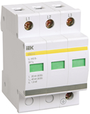 Ограничитель перенапряжения ОПС1-D 3P 5кА 230В IEK MOP20-3-D 