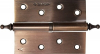 Петля дверная разъемная ЗУБР "ЭКСПЕРТ", 1 подшипник, цвет ст. медь (AC), левая, с крепежом, 100х75х2