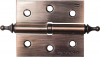 Петля дверная разъемная ЗУБР "ЭКСПЕРТ", 1 подшипник, цвет ст. медь (AC), правая, с крепежом, 75х63х2
