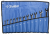 Набор ЗУБР "ПРОФИ": Ключ гаечный комбинированный трещоточный, Cr-V сталь, хромированный, 8-22мм, 12ш от компании ПРОМАГ