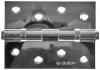 Петля универсальная ЗУБР "ЭКСПЕРТ", 2 подшипника, цвет хром (CP), с крепежом, 100х75х2,5мм, 2 шт