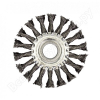 Щетка STAYER дисковая для УШМ, сплет в пучки стальн зак провол 0,5мм, 175мм/22мм