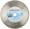 Алмазный диск 180х22,2х2,2мм URAGAN сплошной, влажная резка плитки, мрамора, керамогранита 