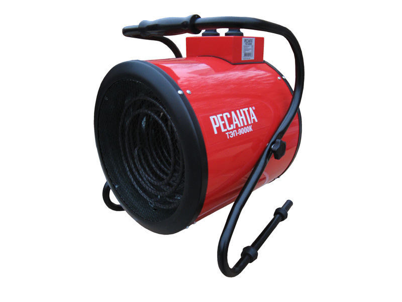 РЕСАНТА Пушка тепловая ТЭП-9000К, 380В, 9кВт, тен, 2 режима нагрева (круглая)