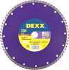 Алмазный диск 230х22,2мм / S-7мм DEXX "ТУРБО" сегментированный, для УШМ                             