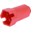 Пробка напорная Н 1/2' удлиненная пластиковая красная (SFA-0035-200012)