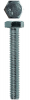 Болт ЗУБР с шестигранной головкой, DIN 933, класс прочности 8.8, оцинкованный, M6 x 40 мм, ТФ0, 2200