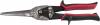 Ножницы по металлу прямые удлинённые ЗУБР 290мм, прямой проходной рез, Cr-MO, режущая способность: х от компании ПРОМАГ
