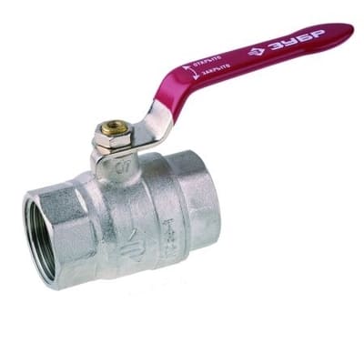 Кран шаровой ЗУБР полнопроходной 