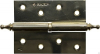 Петля дверная разъемная ЗУБР "ЭКСПЕРТ", 1 подшипник, цвет латунь (PB), левая, с крепежом, 100х75х2,5