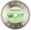 Алмазный диск 180х22,2х2,6мм URAGAN "ТУРБО" для УШМ 