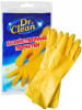 DR. CLEAN Хозяйственные резиновые перчатки оранжевые Размер S
