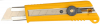 Нож OLFA с выдвижным лезвием, с противоскользящим покрытием, фиксатор, 25мм от компании ПРОМАГ