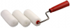 Мини-валик "РАДУГА" поролоновый в наборе 3 шубки + ручка, 40x65мм от компании ПРОМАГ
