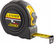 Рулетка Stayer BlackMax 10м / 25мм в ударостойком полностью обрезиненном корпусе и двумя фиксаторами от компании ПРОМАГ