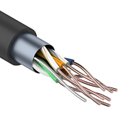 Витая пара FTP 4PR 24AWG CAT5e наружный REXANT etm01-0144 