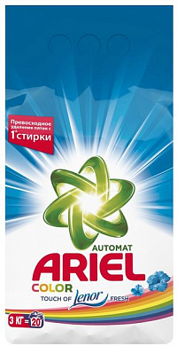 ARIEL Стиральный порошок автомат Color&Style 3кг ARIEL 5413149333437 