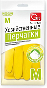 GRIFON Перчатки латексные хозяйственные с тальковым напылением размер М GRIFON 4607693030121 