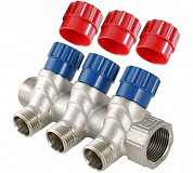 Коллектор 1' х 3 выхода 3/4' ЕК с вентилями (VTc.560.NE.060503) VALTEC VTc.560.NE.060503 