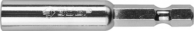 Адаптер ЗУБР "МАСТЕР" цельный магнитный для бит, улучшенная центровка, 60мм ЗУБР 26713-60 