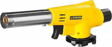 Газовая горелка "MaxTerm" на баллон, STAYER "MASTER" 55584, с пьезоподжигом, регулировка пламени, ца STAYER 55584 